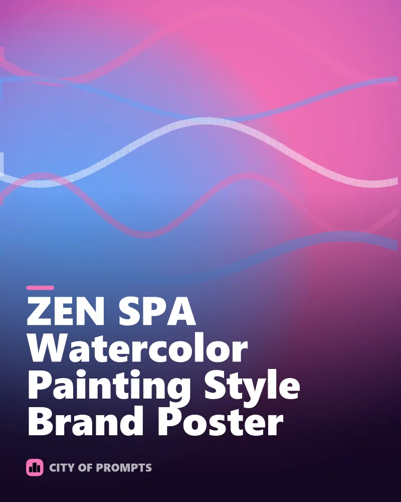 Cover image for ZEN SPA Watercolor Painting Style Brand Poster