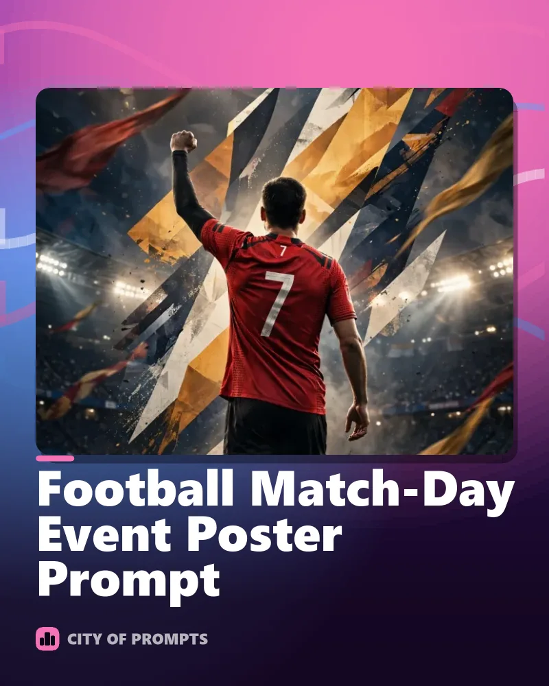 Cover image for Football Match-Day Event Poster Prompt