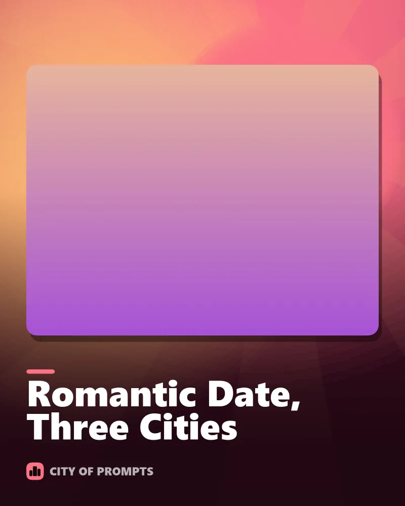 Cover image for Romantic Date, Three Cities