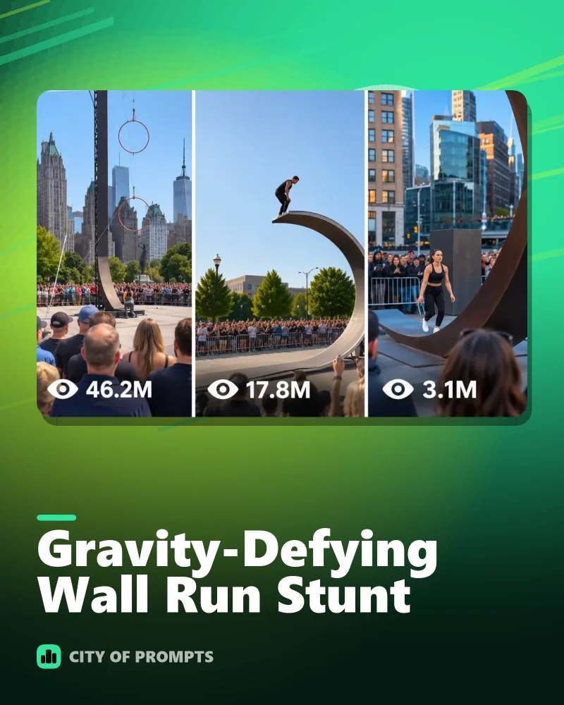 Cover image for Gravity-Defying Wall Run Stunt