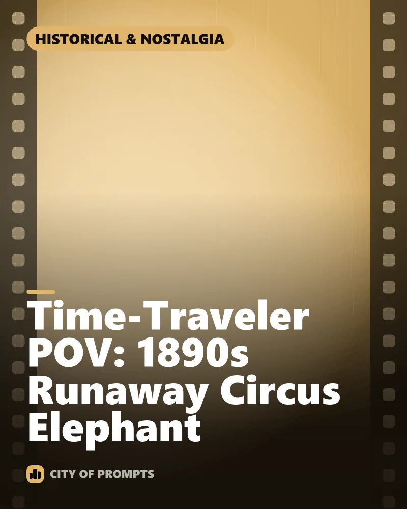 Cover image for Time-Traveler POV: 1890s Runaway Circus Elephant