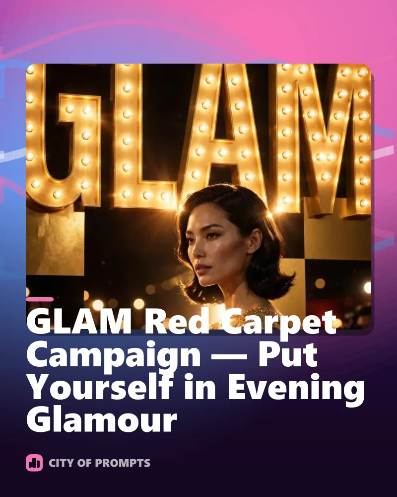 Cover image for GLAM Red Carpet Campaign — Put Yourself in Evening Glamour
