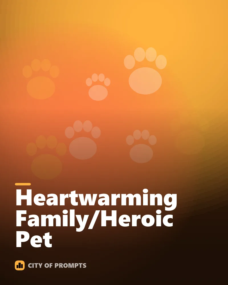 Cover image for Heartwarming Family/Heroic Pet