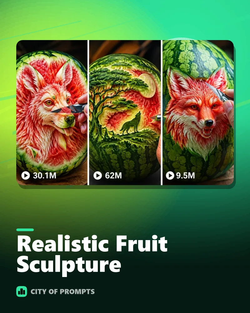 Cover image for Realistic Fruit Sculpture