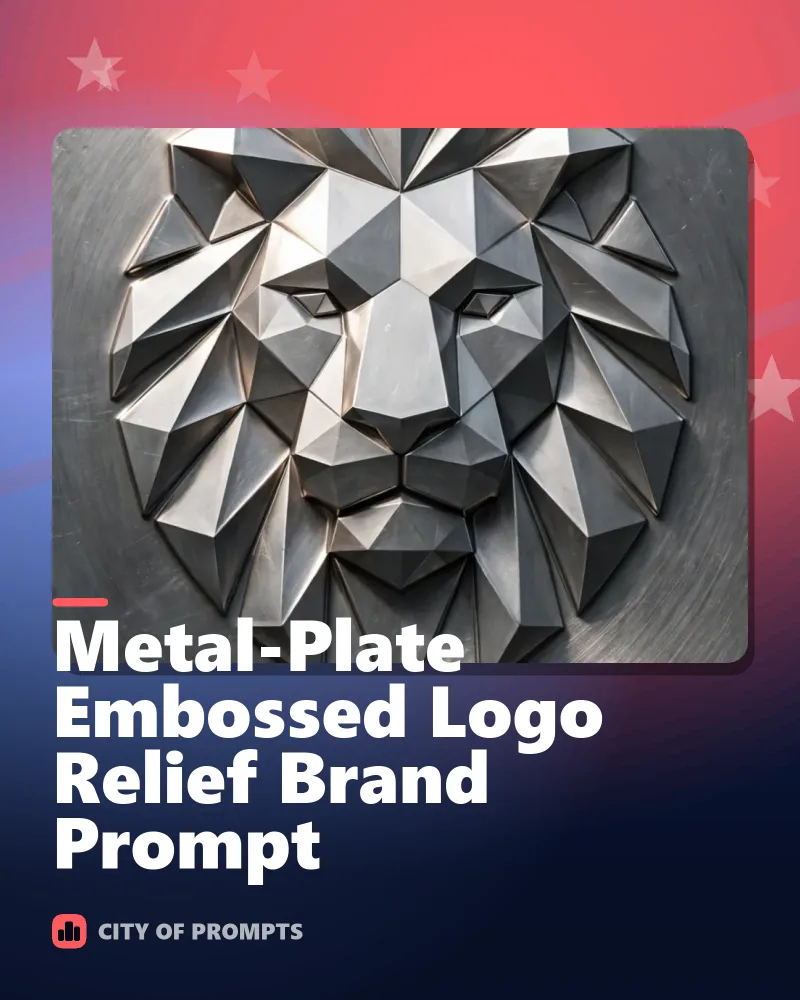 Cover image for Metal-Plate Embossed Logo Relief Brand Prompt