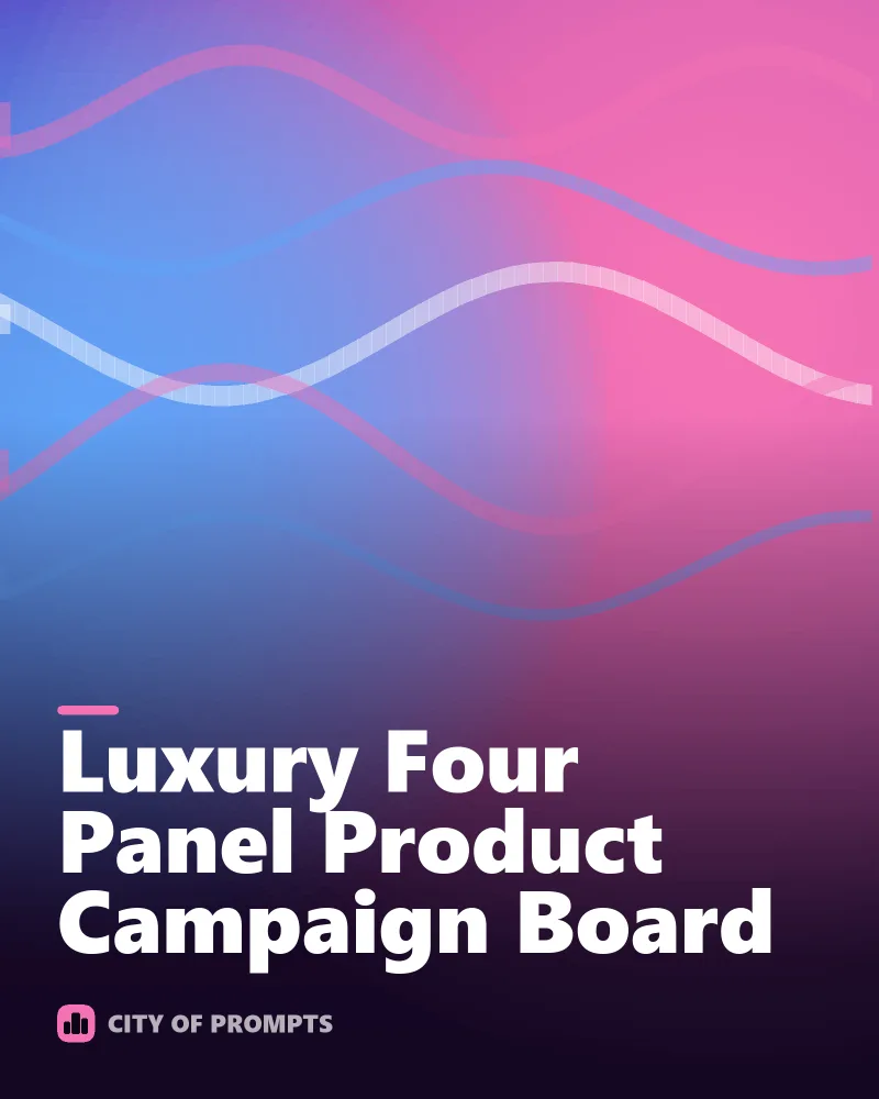 Cover image for Luxury Four Panel Product Campaign Board