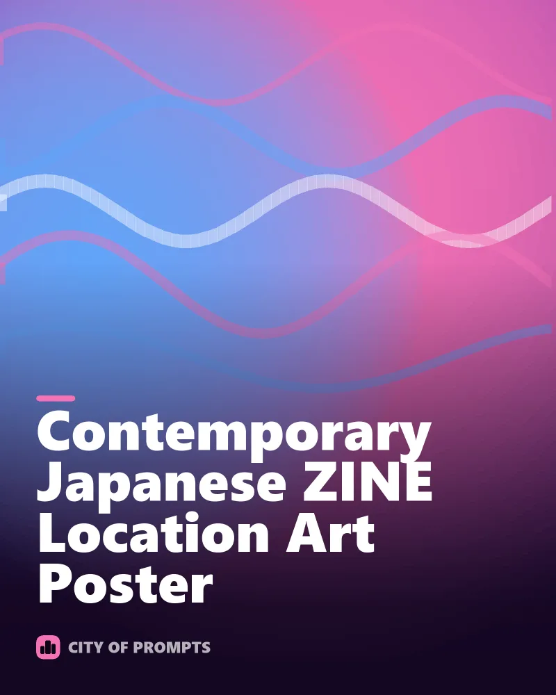 Cover image for Contemporary Japanese ZINE Location Art Poster