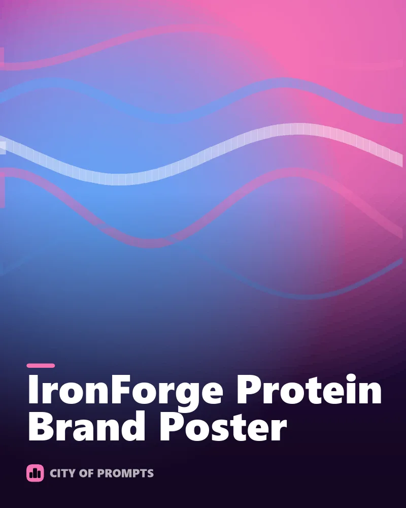 Cover image for IronForge Protein Brand Poster