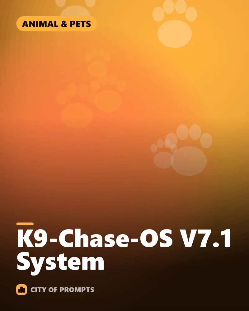 Cover image for K9-Chase-OS V7.1 System