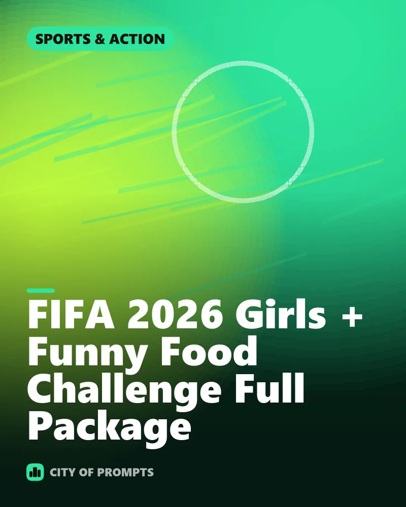 Cover image for FIFA 2026 Girls + Funny Food Challenge Full Package