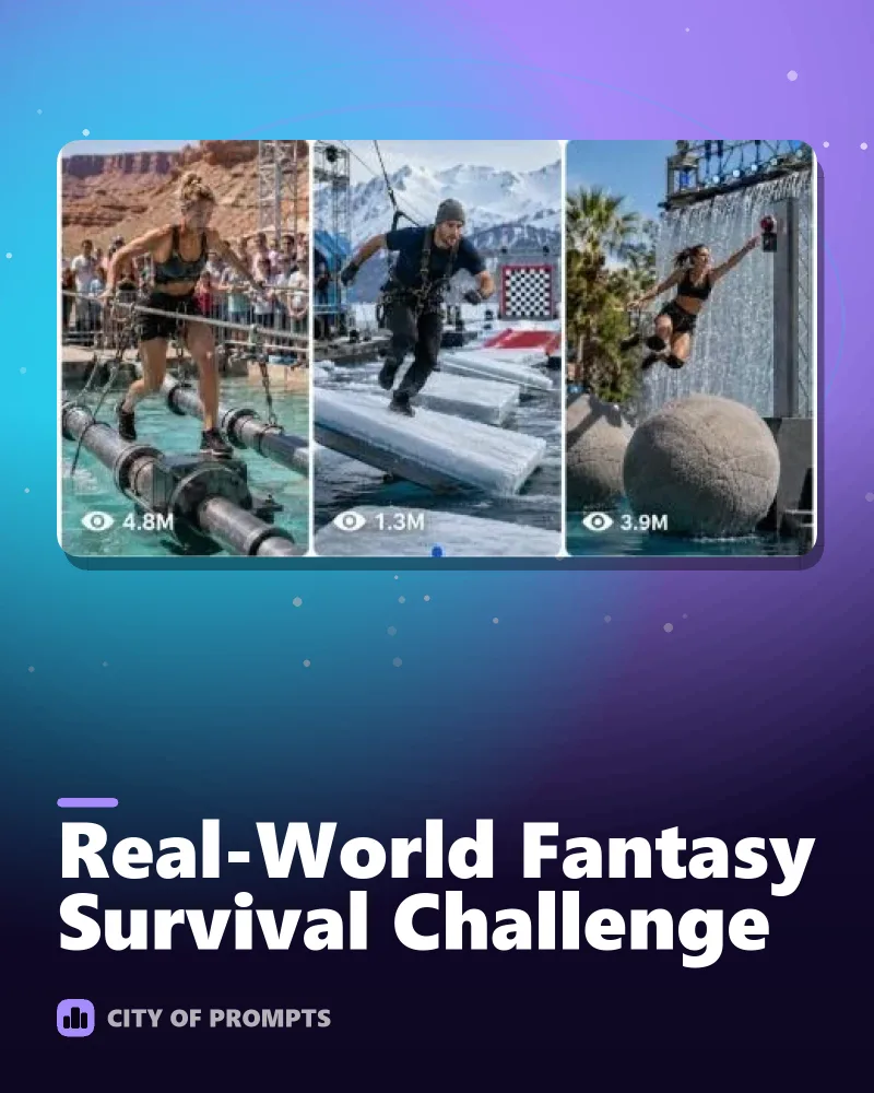 Cover image for Real-World Fantasy Survival Challenge