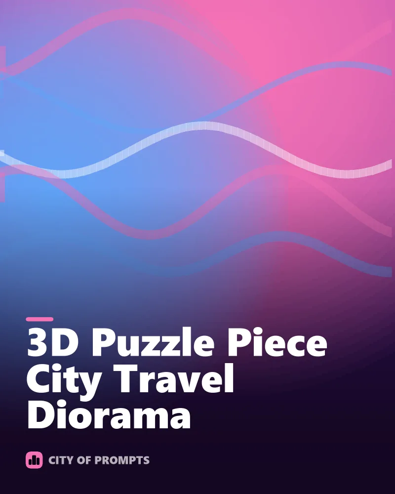 Cover image for 3D Puzzle Piece City Travel Diorama