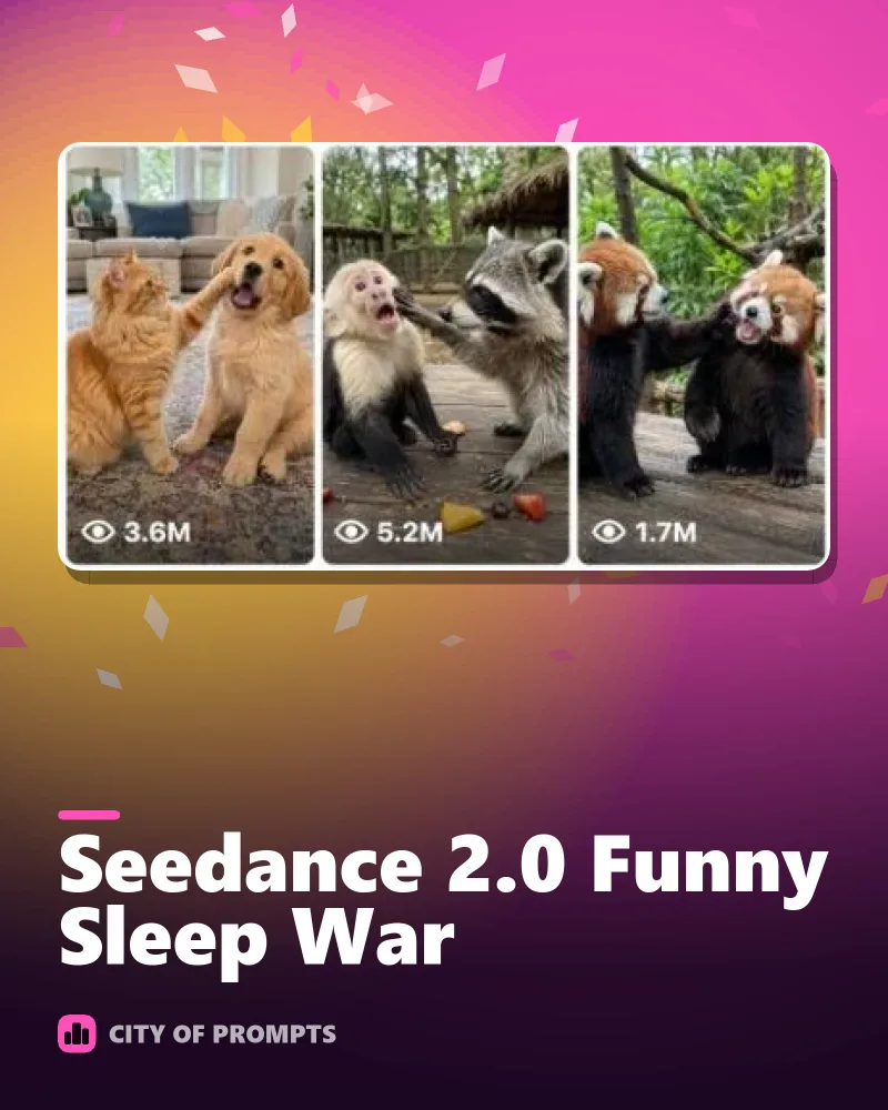 Cover image for Seedance 2.0 Funny Sleep War