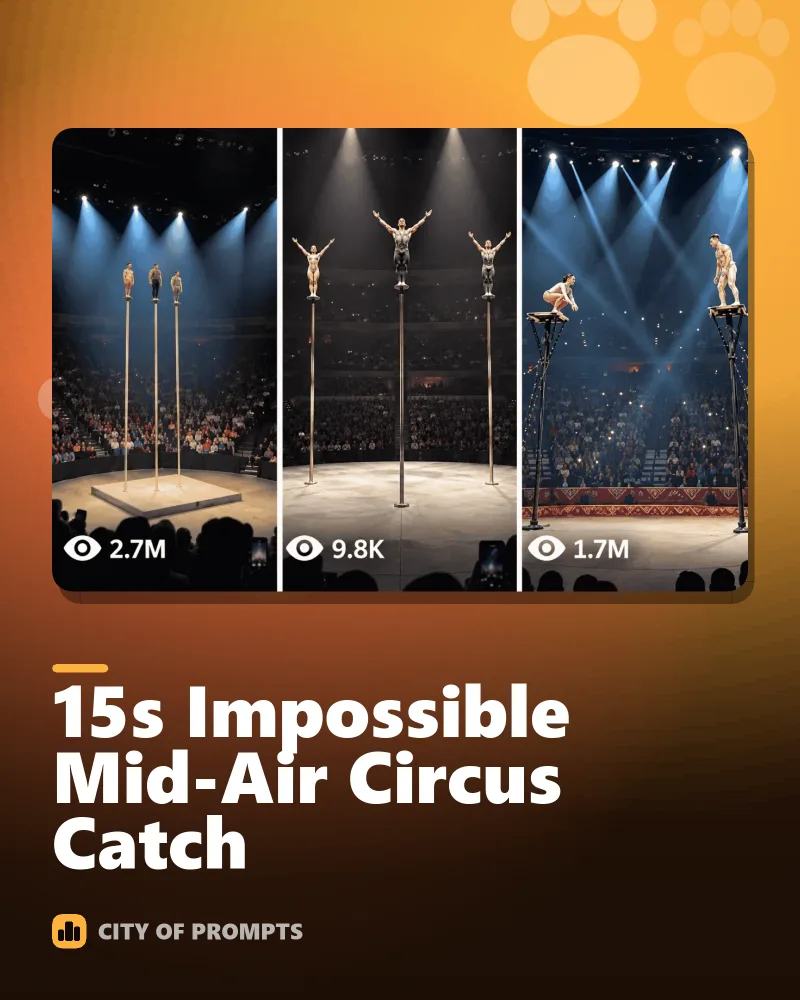 Cover image for 15s Impossible Mid-Air Circus Catch 😱🎪