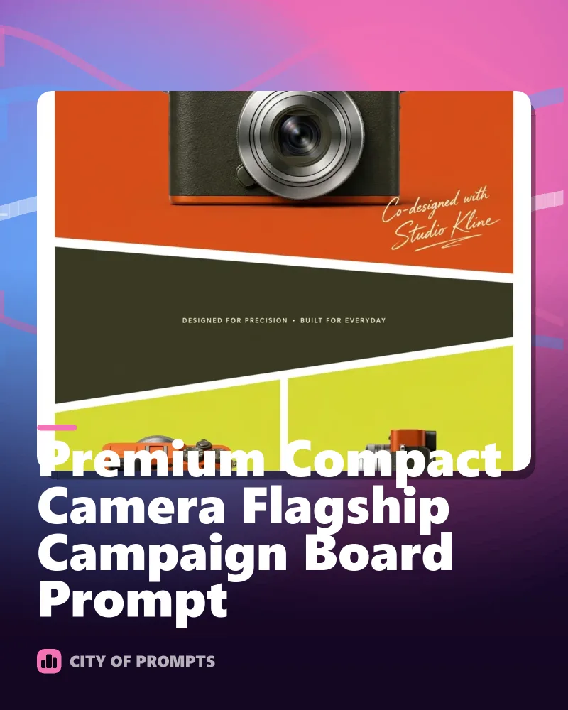 Cover image for Premium Compact Camera Flagship Campaign Board Prompt