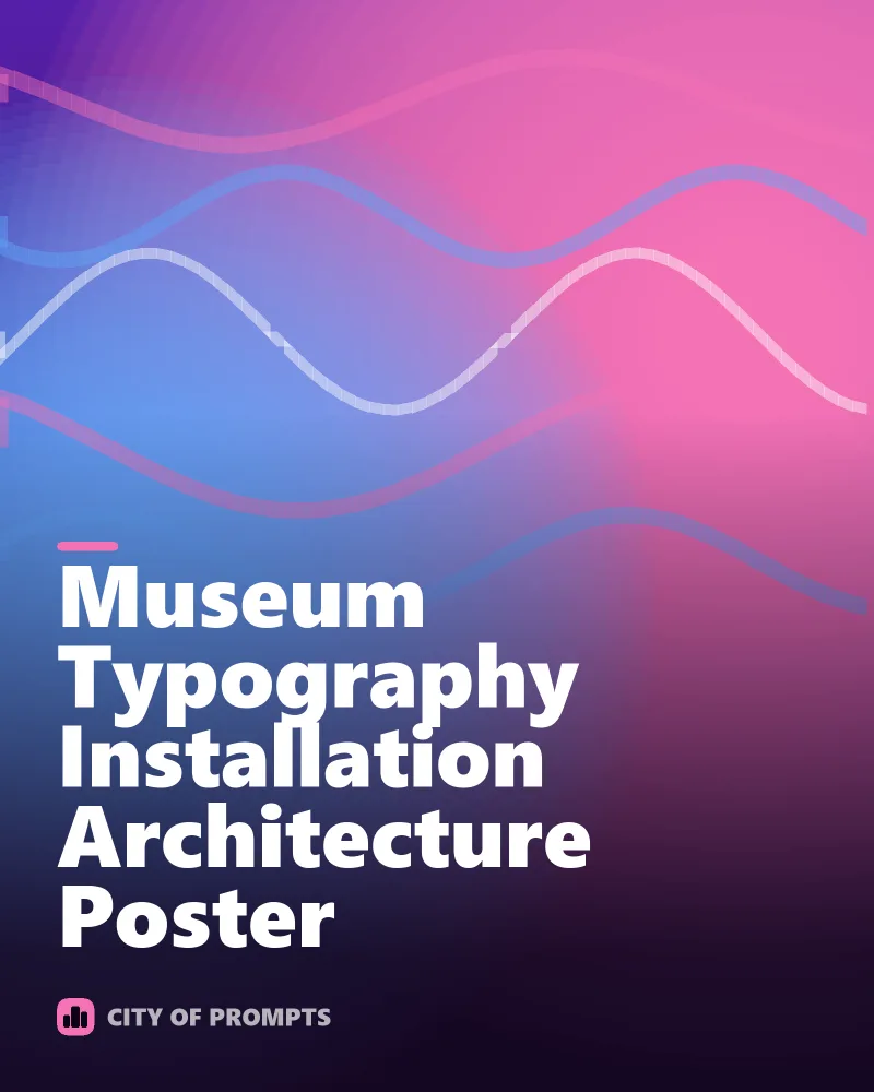 Cover image for Museum Typography Installation Architecture Poster