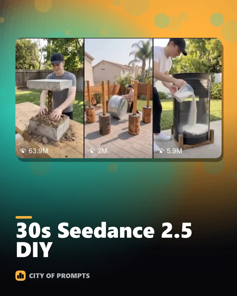 Cover image for 30s Seedance 2.5 DIY🔥