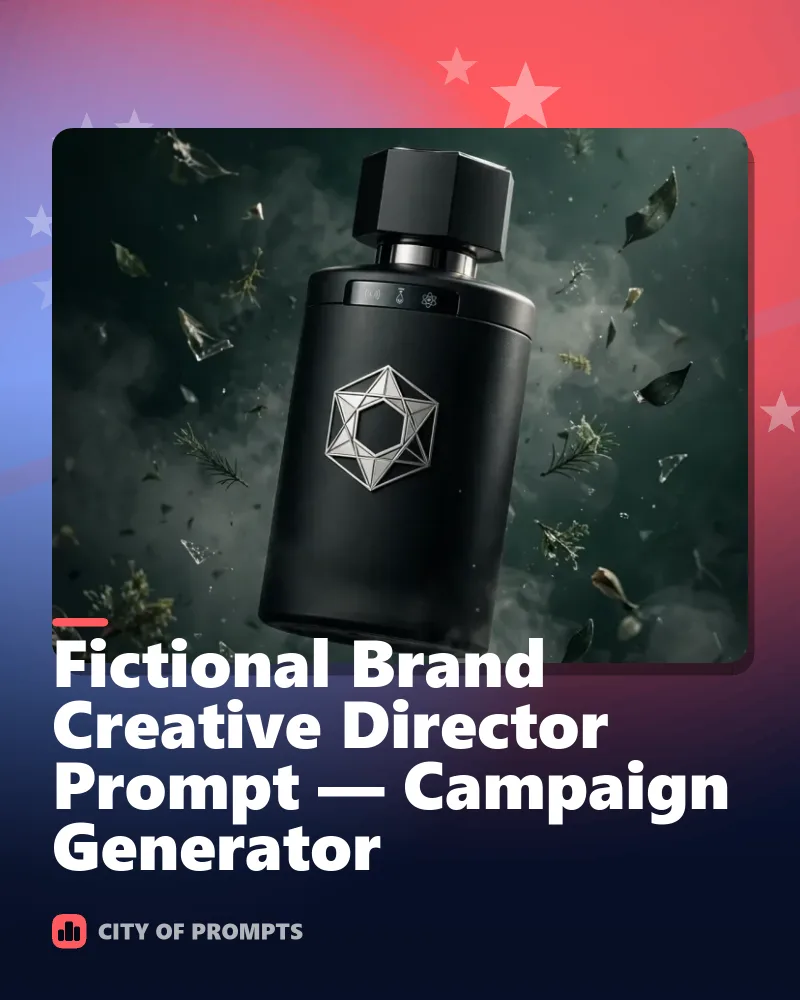 Cover image for Fictional Brand Creative Director Prompt — Campaign Generator