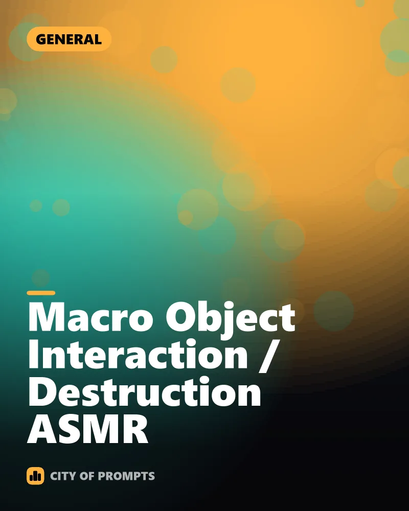 Cover image for Macro Object Interaction / Destruction ASMR