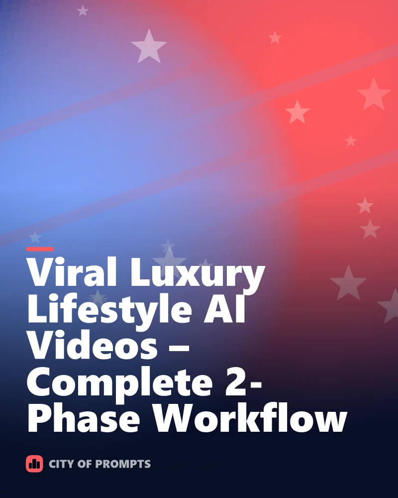 Cover image for Viral Luxury Lifestyle AI Videos – Complete 2-Phase Workflow