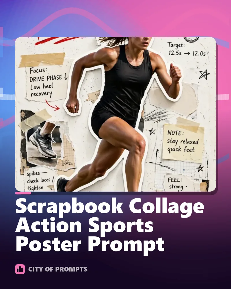 Cover image for Scrapbook Collage Action Sports Poster Prompt