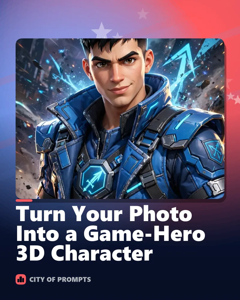 Cover image for Turn Your Photo Into a Game-Hero 3D Character
