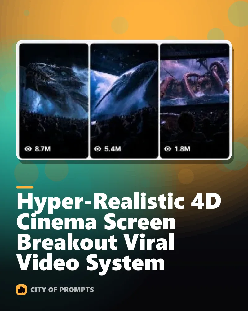 Cover image for Hyper-Realistic 4D Cinema Screen Breakout Viral Video System