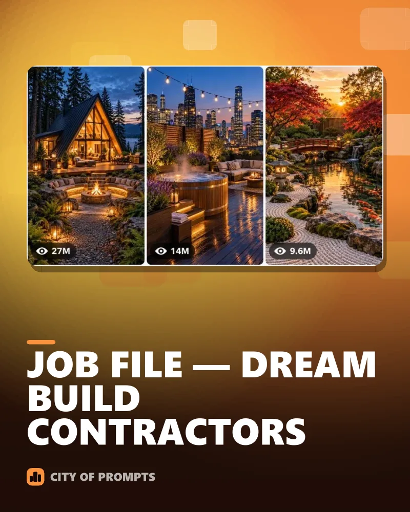 Cover image for JOB FILE — DREAM BUILD CONTRACTORS
