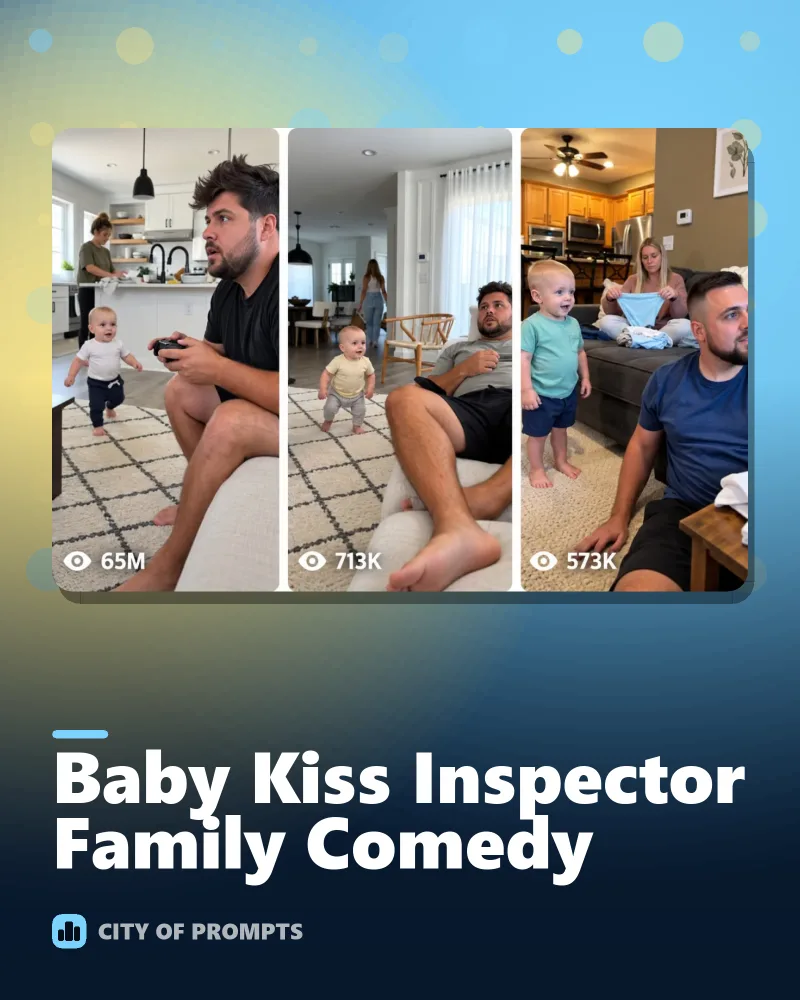 Cover image for Baby Kiss Inspector Family Comedy