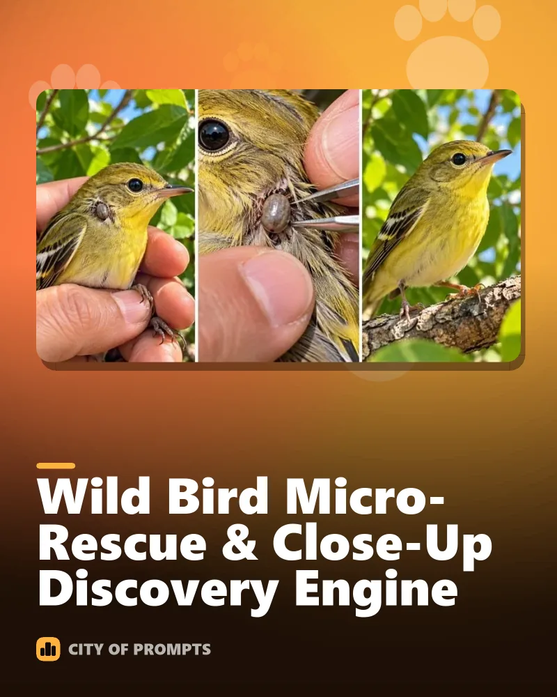 Cover image for Wild Bird Micro-Rescue & Close-Up Discovery Engine