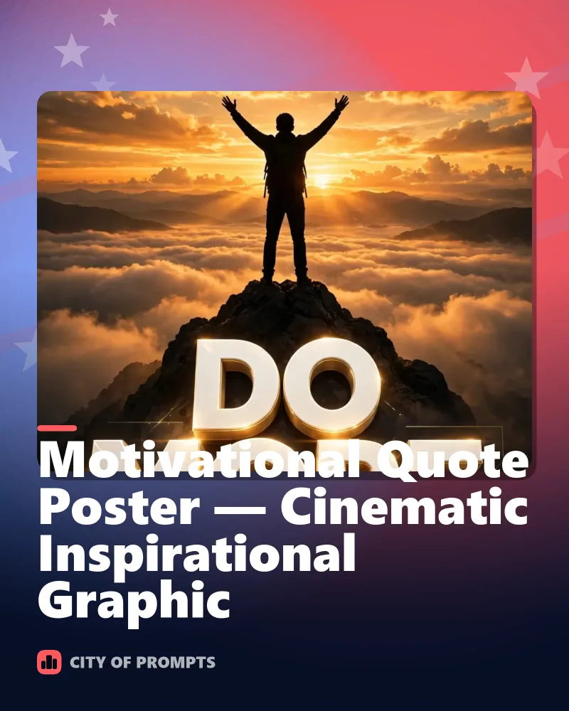 Cover image for Motivational Quote Poster — Cinematic Inspirational Graphic